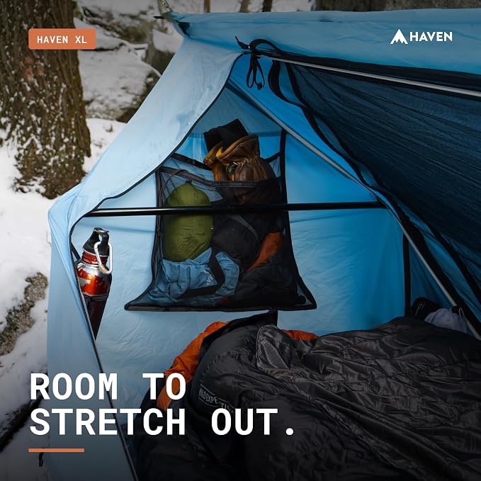 Haven Tents Lay Flat Hammock Tent - Waterproof Camping Hammock with Mosquito Net, Insulated Pad and Rainfly - Haven Tent, Haven XL, Haven Safari