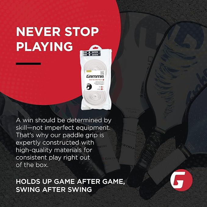 Gamma Sports Supreme Overgrip for Tennis, Pickleball, Squash, Badminton, and Racquetball Racquets, Multiple Pack Sizes and Colors