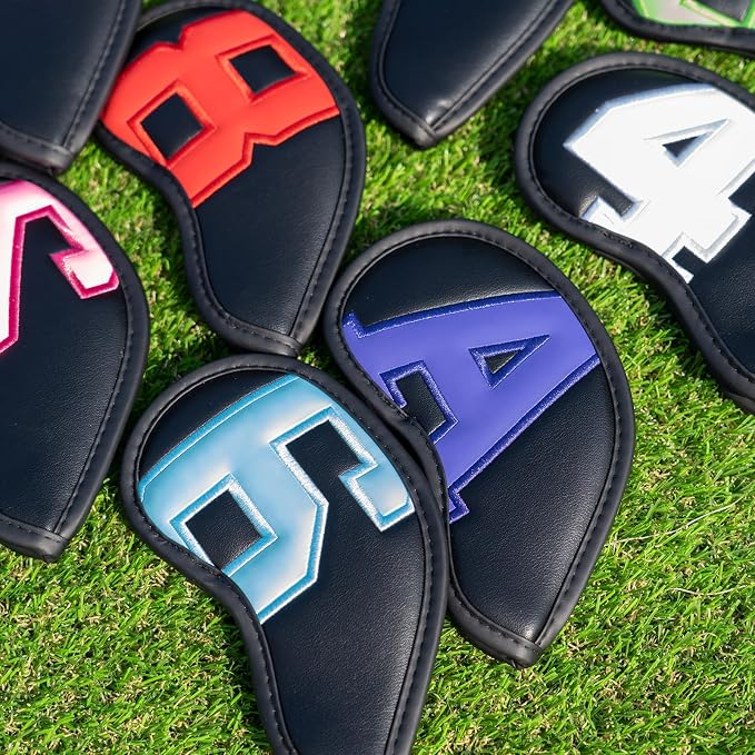 Craftsman Golf Magnetic Iron Headcovers Protective Cover with Large No. Available for Customize Name