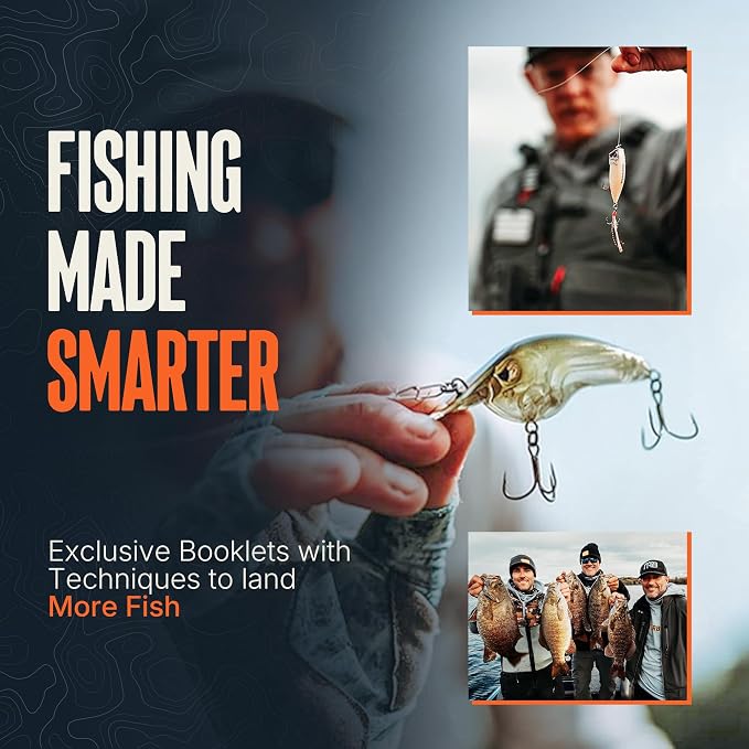 MONSTERBASS Fishing Mystery Box, Freshwater Bass Fishing Kit with 7+ Lures | Biggest Tackle Mystery Box with Premium Gear for Catching Smallmouth and Largemouth Bass on Every Fishing Trip