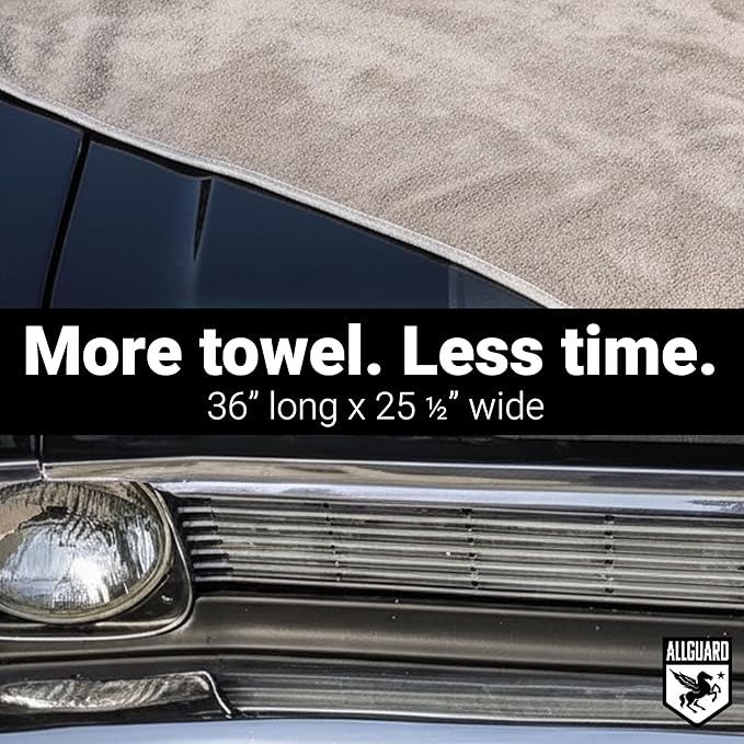 Microfiber Towels for Cars (2 Pack) & Clutch Gloss Car Detailing Spray – Ultra-Absorbent Car Drying Towels & Quick Detailer Drying Aid, Scratch-Free, High Absorbency Cleaning Cloths, 36"x25"