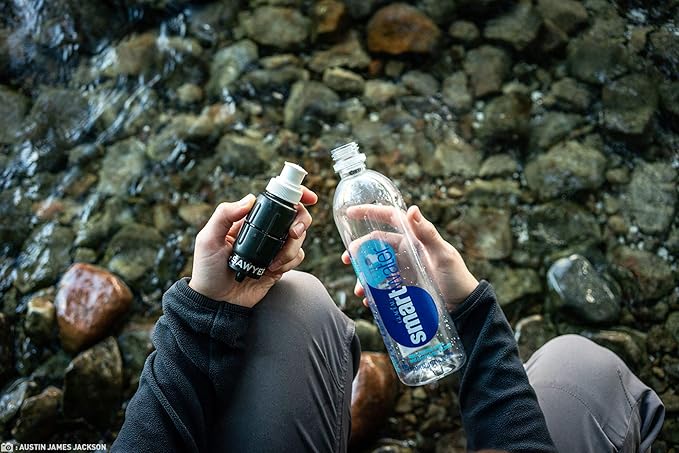 Sawyer Products SP2129 Micro Squeeze Water Filtration System, 1 Pack, Black/Blue