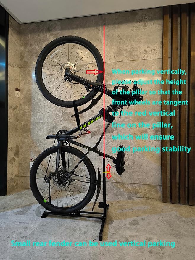 Bike Stand,Vertical Bike Rack Garage,Space-Saving Rack with Adjustable for Garage & Apartment, Bike Storage for Indoor Storage (2 pack)