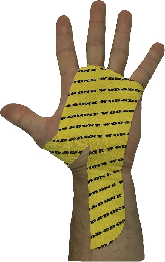 WOD&DONE Custom Hand Protection Athletic Tape Grips for Pullups, Functional Fitness, Gymnastics
