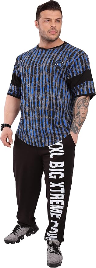 Men's T-Shirt Oversize | Bodybuilding and Fitness Workout Rag Top, Cotton Active Wear Shirt