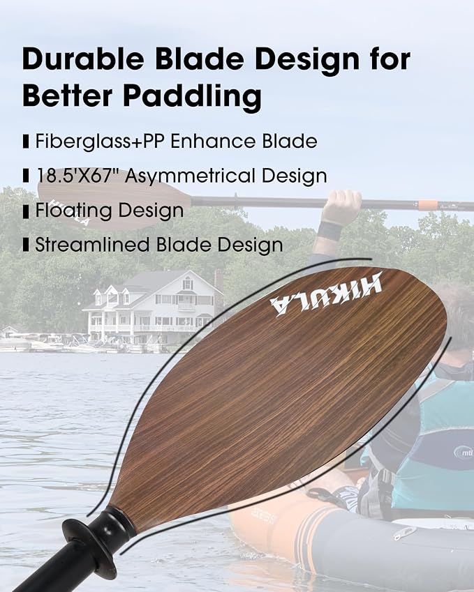 Kayak Paddles Aluminum Shaft Paddle with Nylon Blades, Floating Adjustable Kayaking Oars, 3 Piece, 220-240cm/86-94 Inches,Black/Rose/Teal