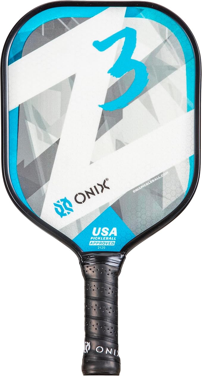 Onix Graphite Z5 Carbon Fiber Pickleball Paddle with Wide-Body Shape, Honeycomb Core & Graphite Face