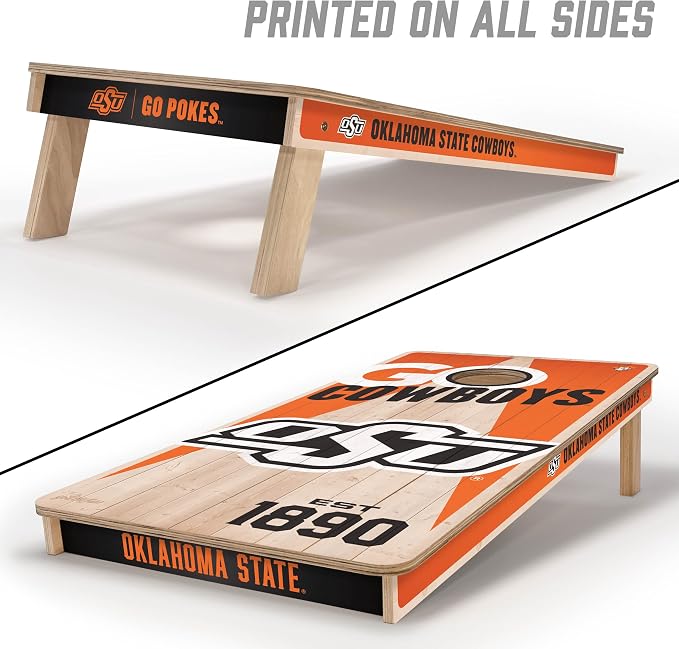 YouTheFan NCAA 2’ x 4’ Professional Wood Cornhole Game