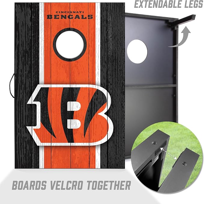 YouTheFan NFL 2' x 3' Portable Cornhole Game with Logo Bags