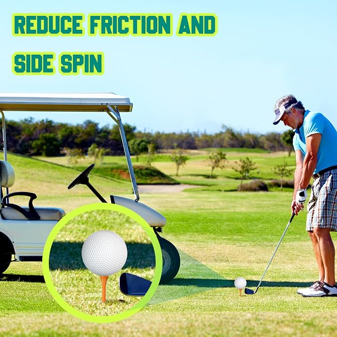 Mudder Golf Tees Bulk Wooden Bamboo Golf Tees Multicolor Wood for Men Balls Accessories