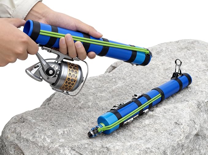 SUFFUSE Fishing Rod, Compact Catapult Fishing Pole, Portable Freshwater and Saltwater Fishing Lures Suitable for Outdoor Hunting and Traveling