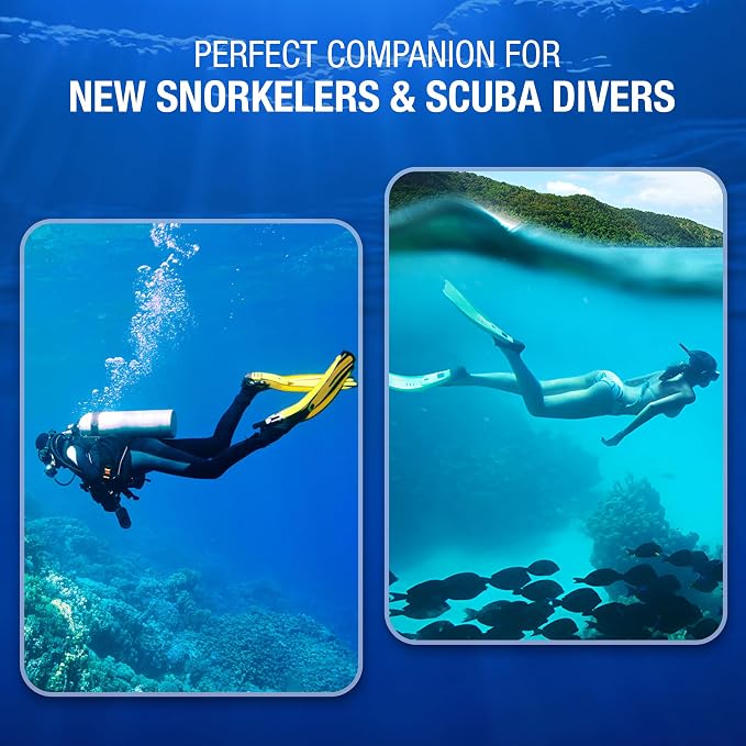 Kraken Aquatics Scuba Diving Mask - Tempered Single Lens Glass Anti-Fog Snorkel Mask for Adults with Leak-Proof Silicone Skirt, Snorkeling Gear, Freediving, Spearfishing Diving Masks - Dive Mask