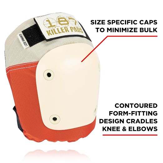 187 Killer Pads Six Pack Pad Set, Protective Gear for Elbows, Knees, and Wrists - Ideal for Skateboarding, Roller Skating, and Inline Skating