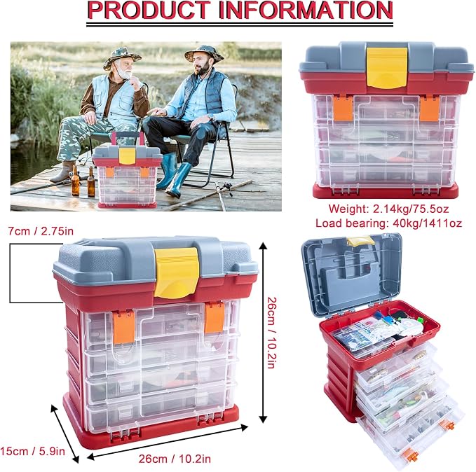 Fishing Lures Kit with Tackle Box Included Crankbait, Minnow, Spinnerbaits, Spoons, Soft Lures, Jigs, Hooks, Bait Rigs, Weights Sinkers, Topwater Lures Freshwater Saltwater 346/353Pcs