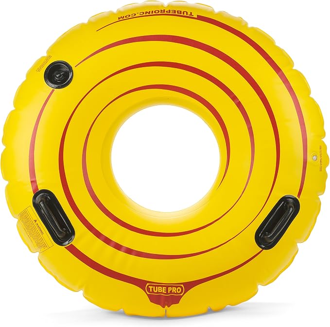Tube Pro Yellow 48" Premium River Tube with Handles- Heavy Duty, Commercial Grade
