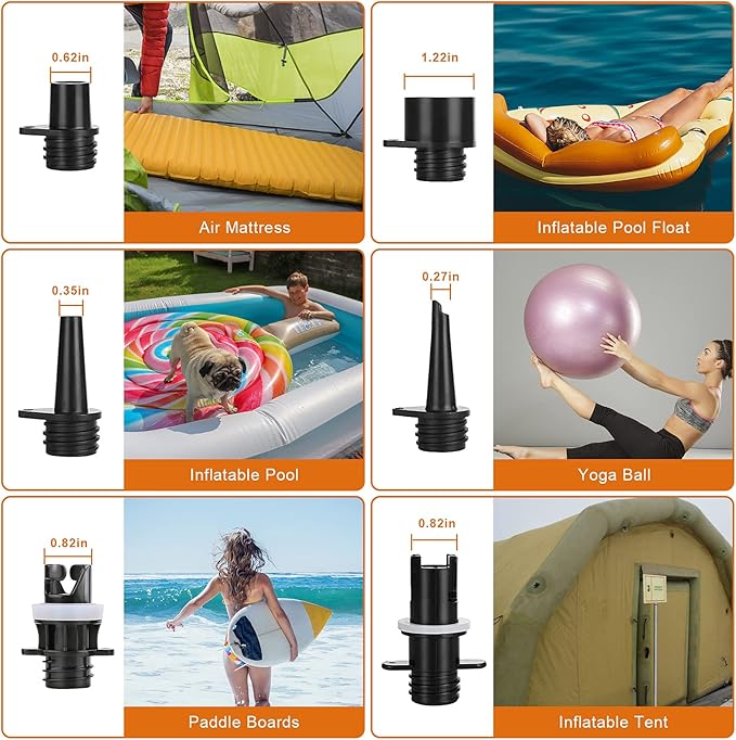SUP Air Pump, AGPTEK Electric Air Pump 20PSI Digital Paddle Board Pump, Intelligent Dual Stage & Auto-Off Function for Easy Storage, Great for Paddle Boards, Inflatable Boats and Kayaks