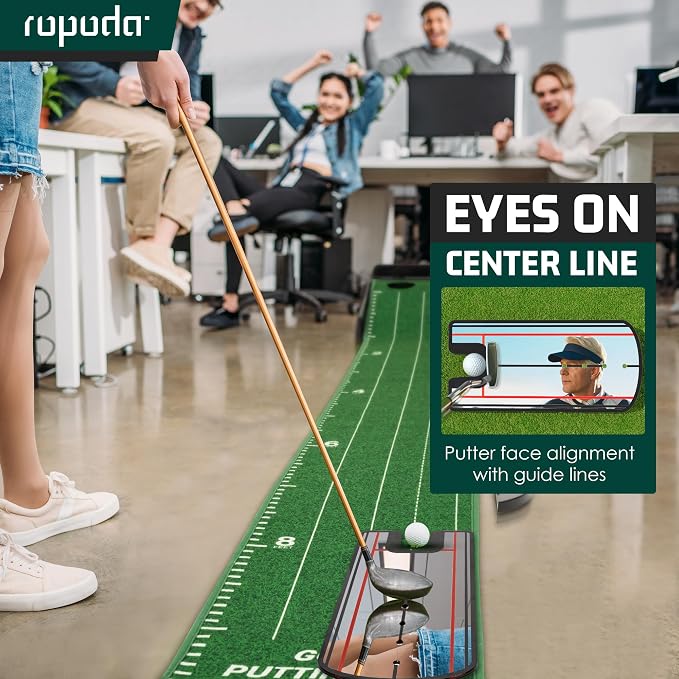 ropoda 9ft Golf Putting Green, Classic or with a Putting Mirror