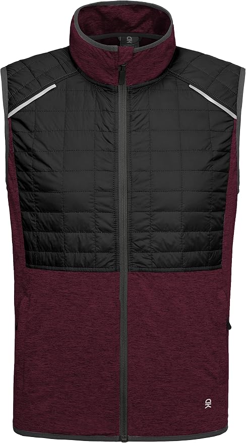 Little Donkey Andy Men's Lightweight Golf Vest Warm Outdoor Sleeveless Jacket for Hiking Travel Running Casual