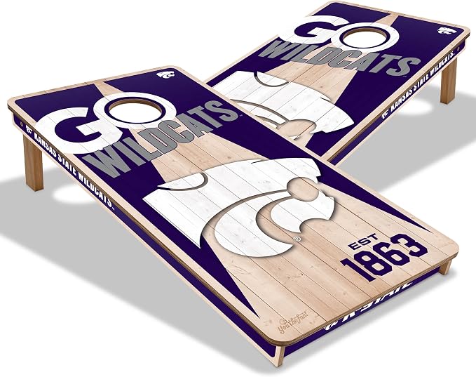 YouTheFan NCAA 2’ x 4’ Professional Wood Cornhole Game