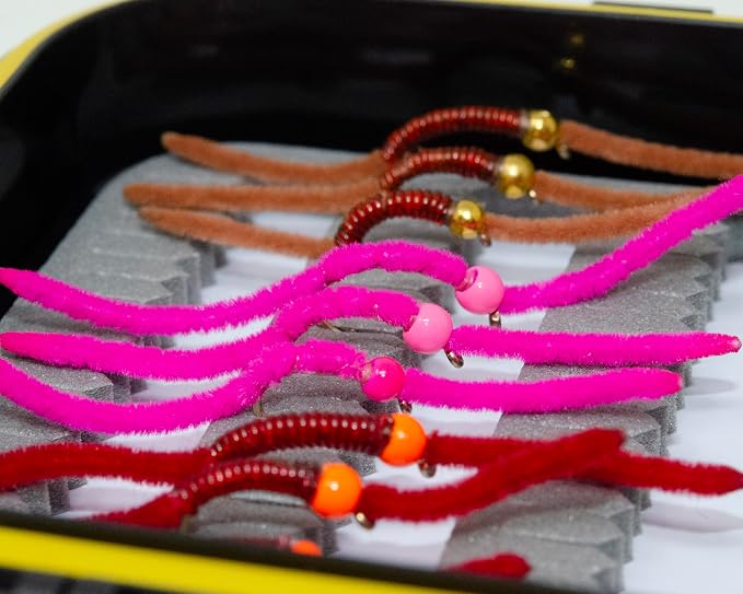 24/36/50/66 Premium Hand Tied Fly Fishing Flies Assortment | Waterproof Fly Boxes | Dry, Wet, Nymphs, Streamers, Wooly Buggers, Terrestrials | Trout, Bass Lure Set, Kit, Gift
