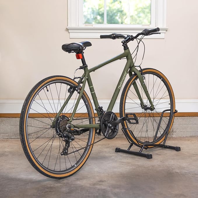 StoreYourBoard CycleStand Bike Floor Stand, No-Lift Indoor Bicycle Rack for Garage, Bike Mount Storage, Holds MTB, Road, and Ebike Stand, Bike Parking Rack, Fits Tires up to 3.5″