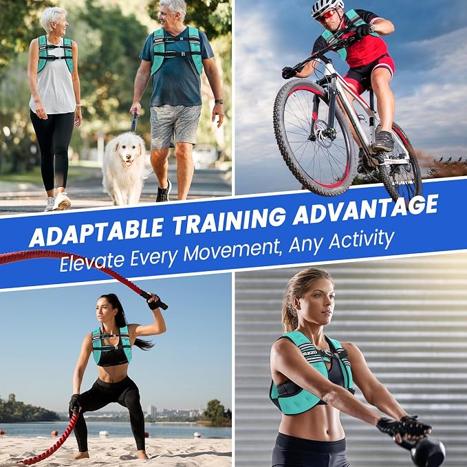 Weighted Vest Woman 6/8/12/16/20/25/30lb Weight Vest for Women Men Body Weight Vests for Walking Strength Training Running Workout Jogging Fitness