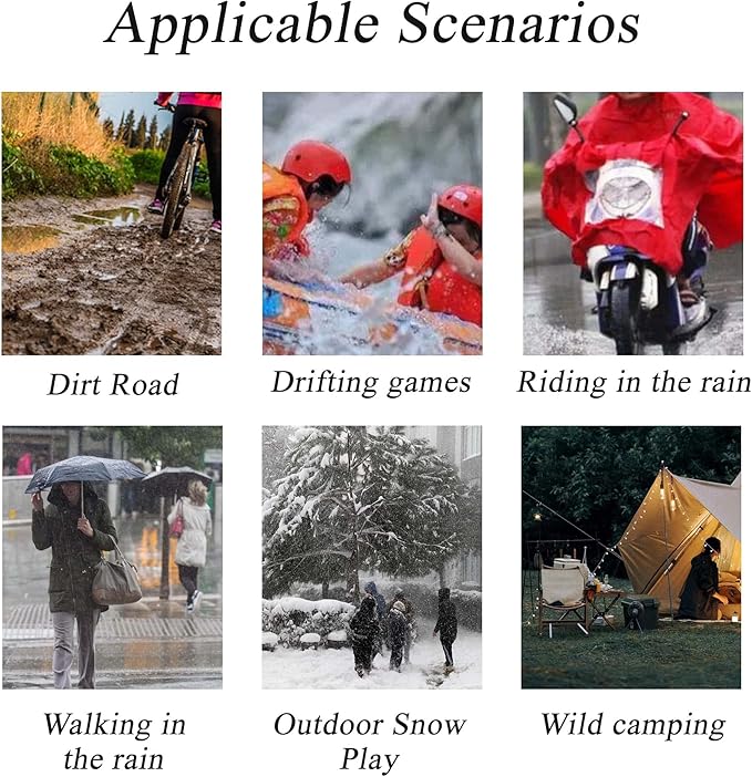SooGree Waterproof Rain Shoe Covers Men Reusable Foldable Rain Snow Boot Shoe Covers with Reflector Non Slip Shoe Protector for Raining Day,Cycling,Gardening,Fishing,Hiking, Farming