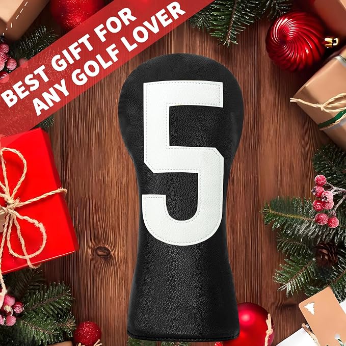 Premium Golf Head Covers - Golf Driver Head Covers, Protects Against Scratches and Damage, Specifically Designed for Fairway Woods.