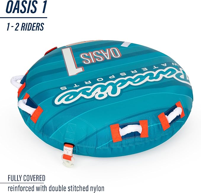 Paradise Water Sports - Oasis Towable Tube for Boating - 1 and1-3 Riders