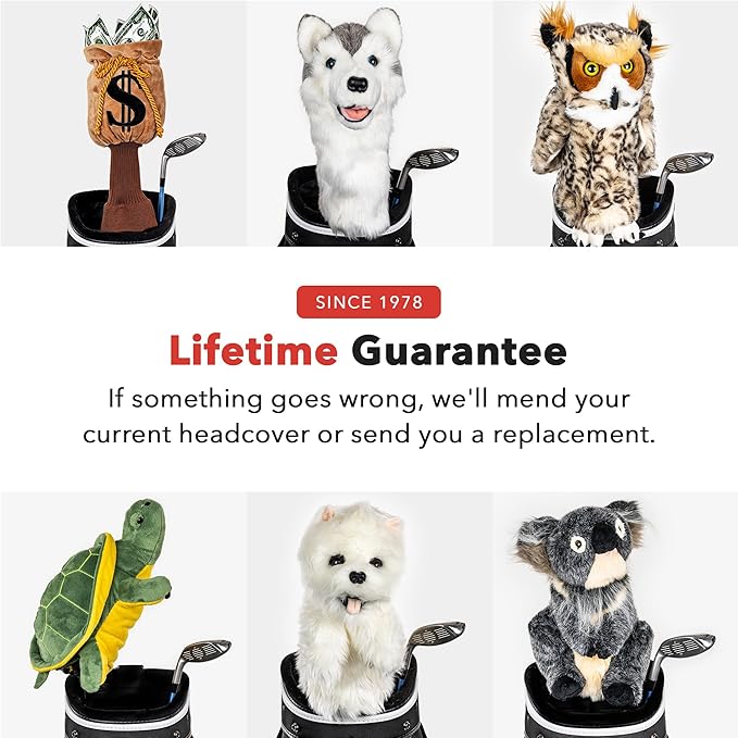 Daphne's Headcovers Husky Driver Headcover | Premium Driver Headcovers | Funny Golf Club Covers | Stylish Protection for Your Clubs | Men's Golf Gear | Driver Headcover for Men and Women