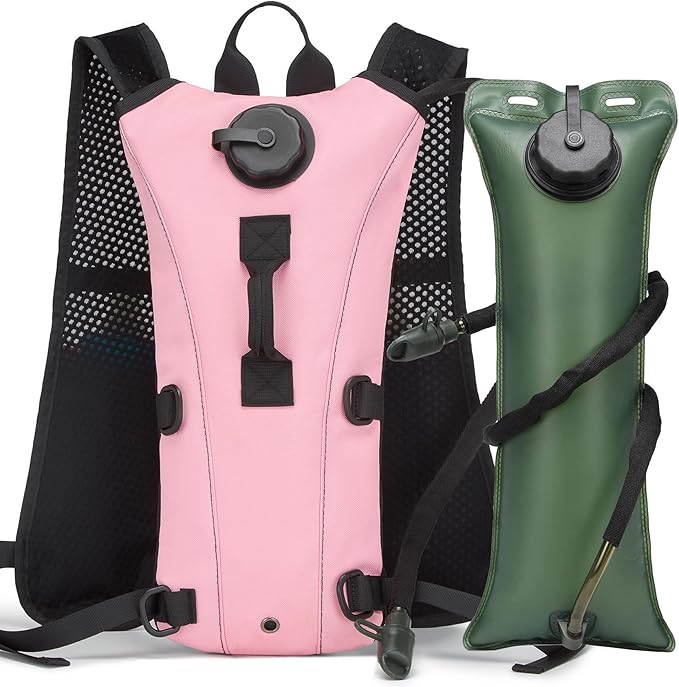 Running Hydration Vest Pack Tactical 3L Water Bladder Backpack Bag for Cycling Marathon Hiking Daypack Men & Women