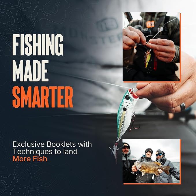Mystery Fishing Tackle Box, Bass Fishing Kit, 7 Premium Topwater Lures | Includes Frog, Popper, Buzzbait and More Topwater Lures. Ideal for Freshwater Bass Anglers and Fishing Enthusiasts