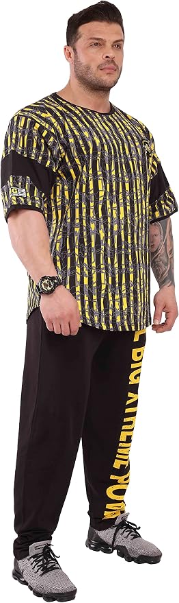 Men's T-Shirt Oversize | Bodybuilding and Fitness Workout Rag Top, Cotton Active Wear Shirt