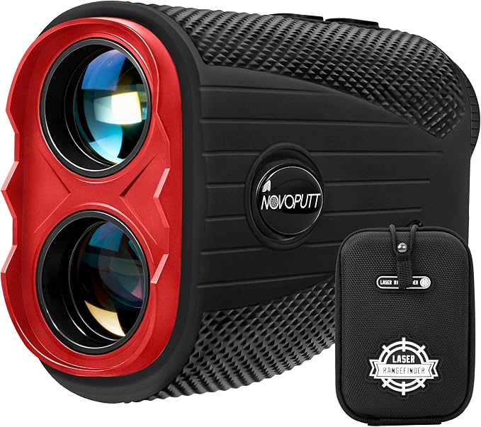 Golf Rangefinder with Slope - 1200 Yards Range Finder for Golfing/Hunting, 7X Magnification, Flag Pole Locking Vibration, Rechargeable Range Finders with Magnet Stripe, Best Golf Accessories Gift