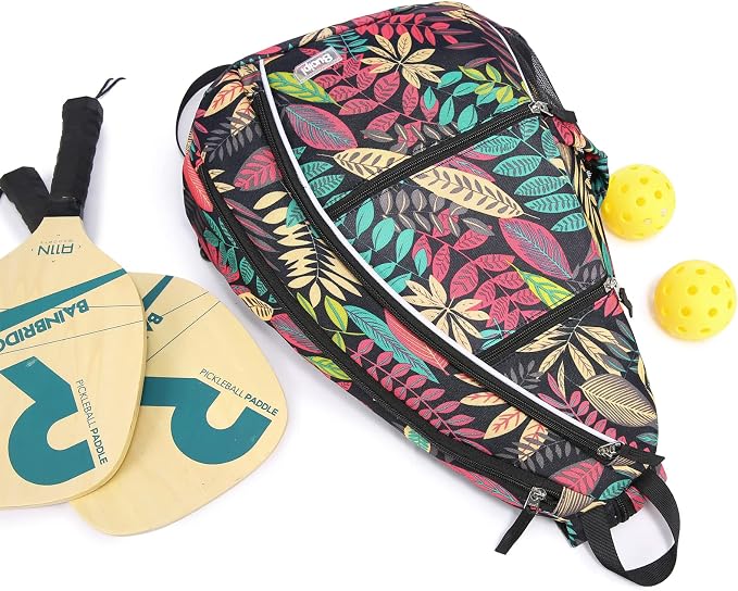 Sucipi Pickleball Bag - Men's & Women's Pickleball Backpack, Adjustable Sling Bag w/Fence Hook/Large Capacity/Safety Pocket