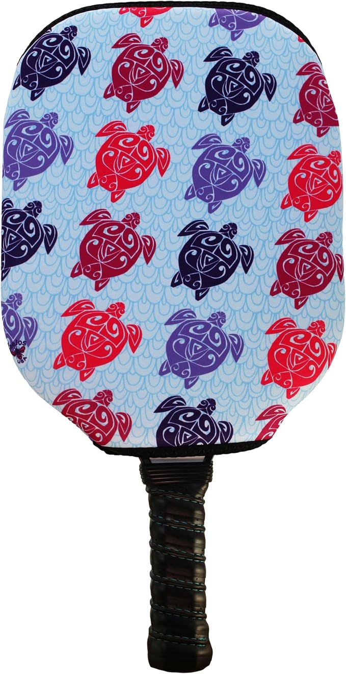 BeeJos Hawaiian Collection: Premium Slip-On Pickleball Paddle Cover-Fits Standard Size Paddles-Zipperless (Paddle not Included)