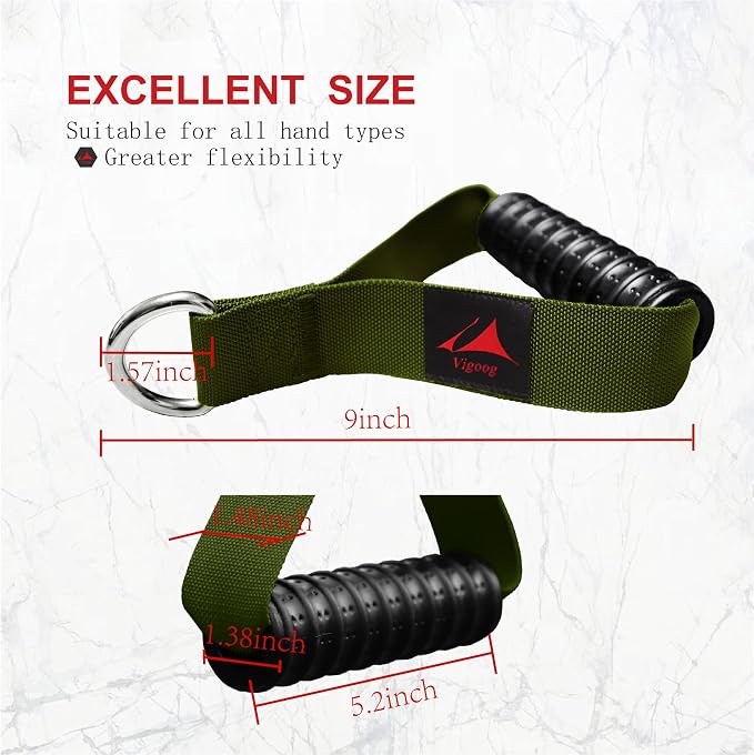 Heavy Duty Gym Workout Handles Attachment for Cable Machine,Resistance Band,Pulley System Home Exercise Equipment, Comfortable and Stronger Grip