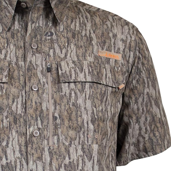 HABIT Men's Hatcher Pass Short Sleeve Camo Guide Shirt