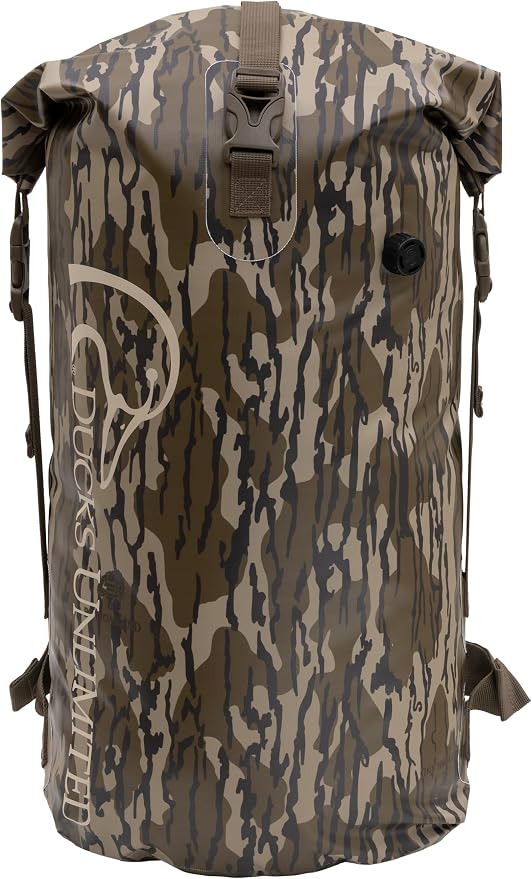 ALPS OutdoorZ Ducks Unlimited Guardian Backpack Dry Bag, 35L - Mossy Oak Original Bottomland