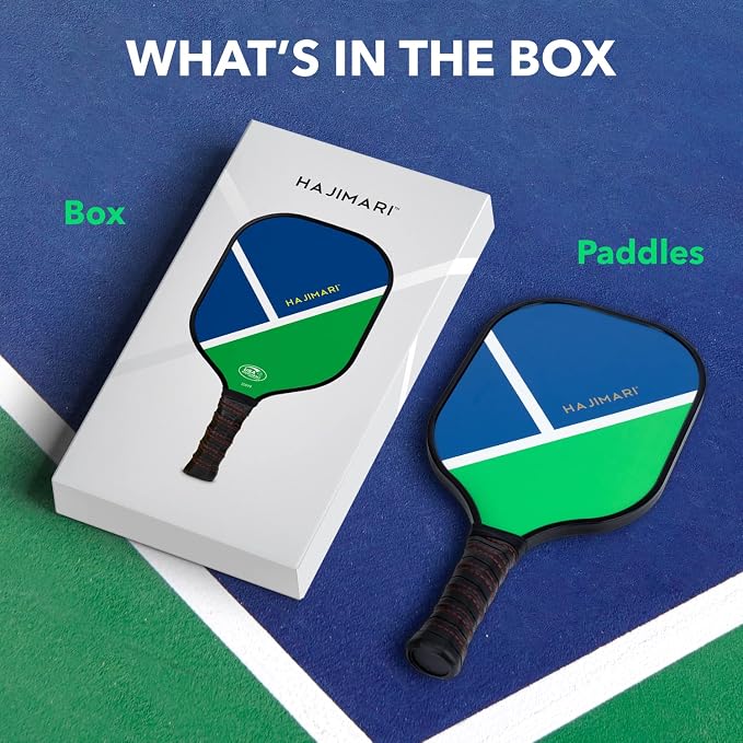 Hajimari Pickleball Paddle x1 - USAPA Approved, Carbon Fiber Craftsmanship | Lightweight Design with Polypropylene Core | Comfort Grip for Enhanced Play