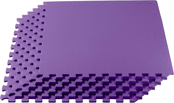 We Sell Mats 1/2-inch Multi-Purpose, Purple, 100 Sq Ft (25 Tiles)