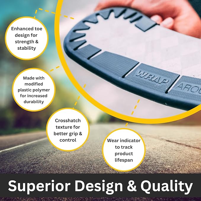 Wraparound Hockey Stick Blade Protector for Off Ice Training, Street Hockey – Long Lasting – Cuts to Fit Kids, Intermediate, Senior Sticks – Training Equipment, Accessories, Gear