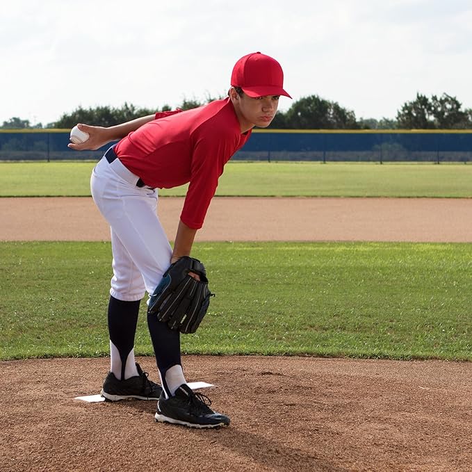Champion Sports Anchor Style Pitcher’s Plate with Removable In-Ground Anchor – Baseball/Softball - All Weather Durability - Molded Rubber Base - Youth or Official Sizes