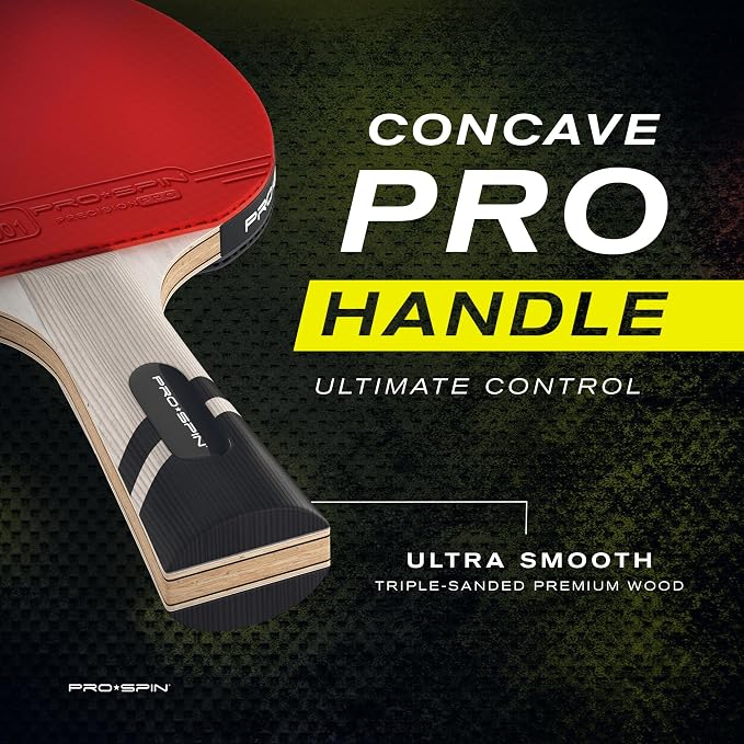 PRO-SPIN Ping Pong Paddles – ITTF Approved Professional Table Tennis Rackets with Carbon Fiber for Superior Control | 7-Ply Blade, Premium Rubber, 2.0mm Sponge