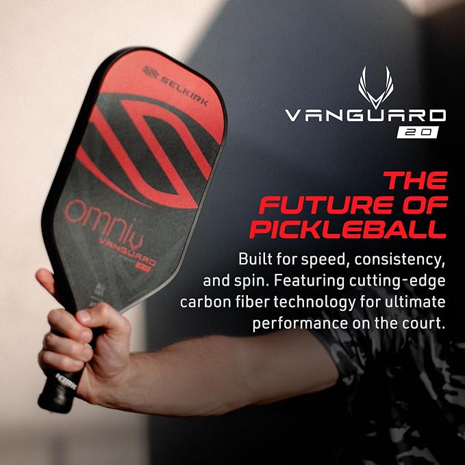Selkirk Sport Vanguard Hybrid Pickleball Paddle | Carbon Fiber Pickleball Paddle with a Polypropylene X5 Core | Pickleball Rackets