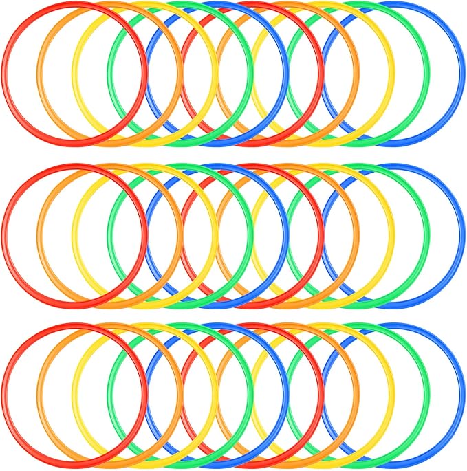 Deekin Agility Rings Speed and Agility Training Rings Exercise Speed Circle Jumping Hoops for Training Toss Equipment