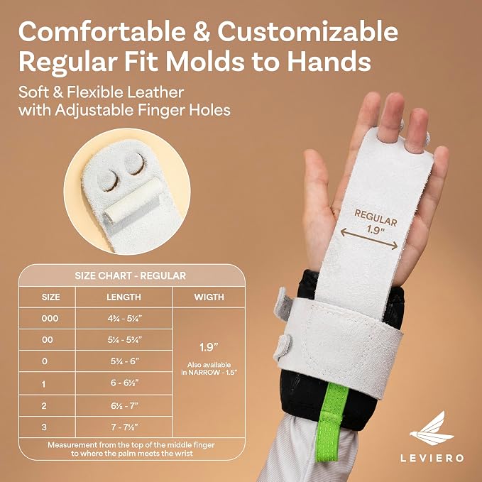 Gymnastics Grips Set, Grips for Gymnastics Girls, Dowel Grips with Soft Leather, Double Buckle Wrist Closure, and Adjustable Finger Holes, for All Ages