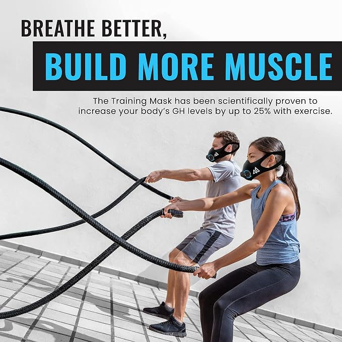 TRAININGMASK - 2.0 Turn Flow - Resistance Training Mask® - Fitness Mask, High Altitude Mask, Workout Mask