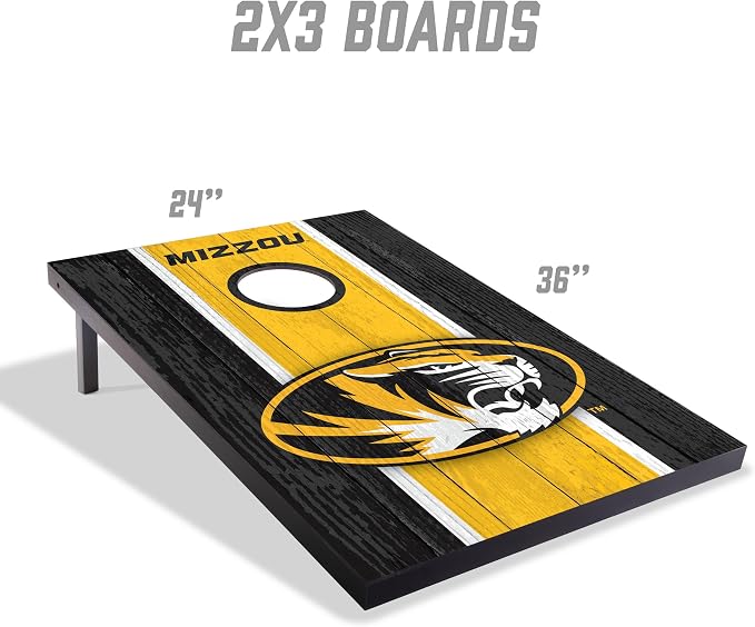 YouTheFan NCAA 2' x 3' Portable Cornhole Game with Logo Bags