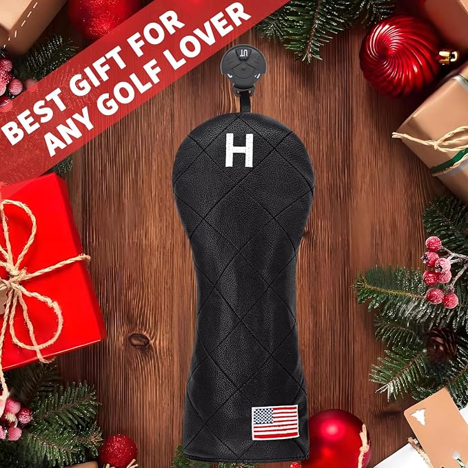 Golf Club Covers for Driver, Fairway, Hybrids - 3 Options - Golf Driver Headcover/Golf Fairway Wood Head Cover/Hybrid Headcover for Men/Women Golfer